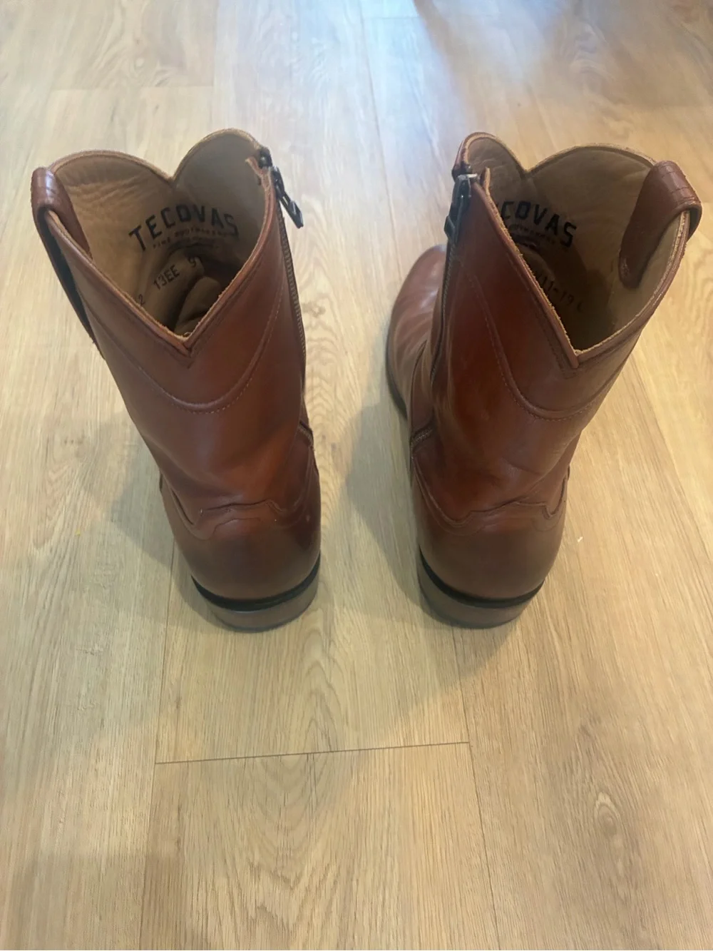 Tecovas The Dean Scotch Goat Zip Boots Men's 13EE Western Chelsea Leather Boots